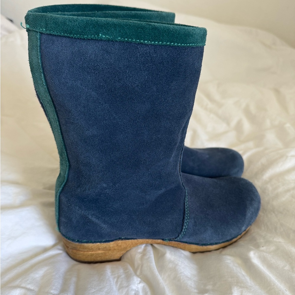 Sanita Blue Suede Boots, size 38 - Picture 6 of 10